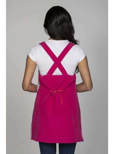 Pichi maestra vichy rojo y gris [1]