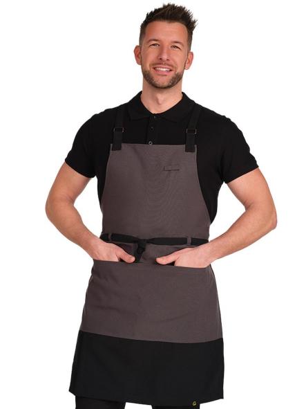 Delantal peto bicolor cruzado [4]