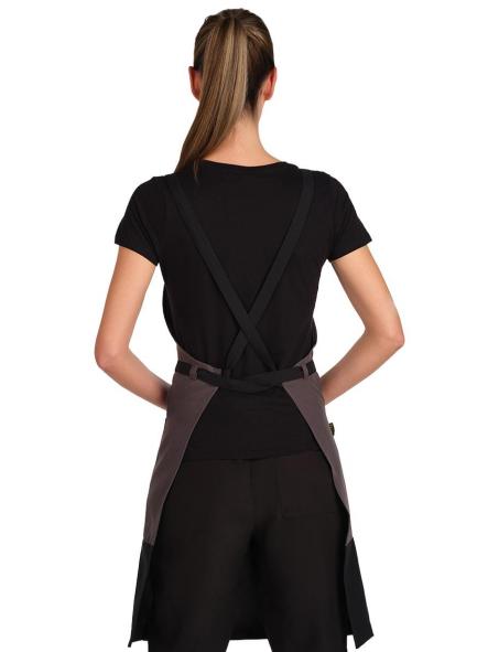 Delantal peto bicolor cruzado [5]