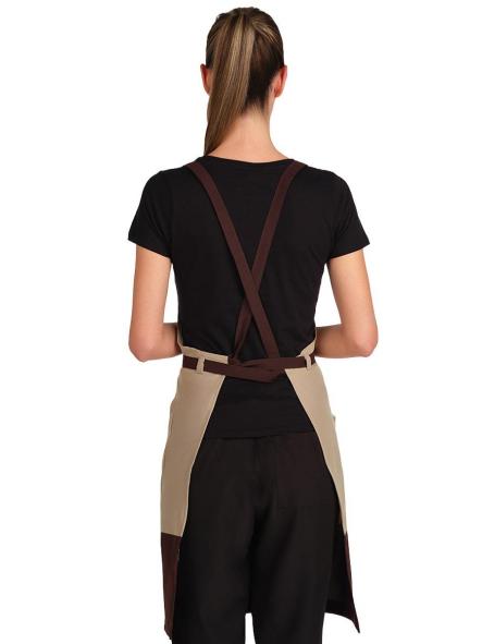 Delantal peto bicolor cruzado [1]