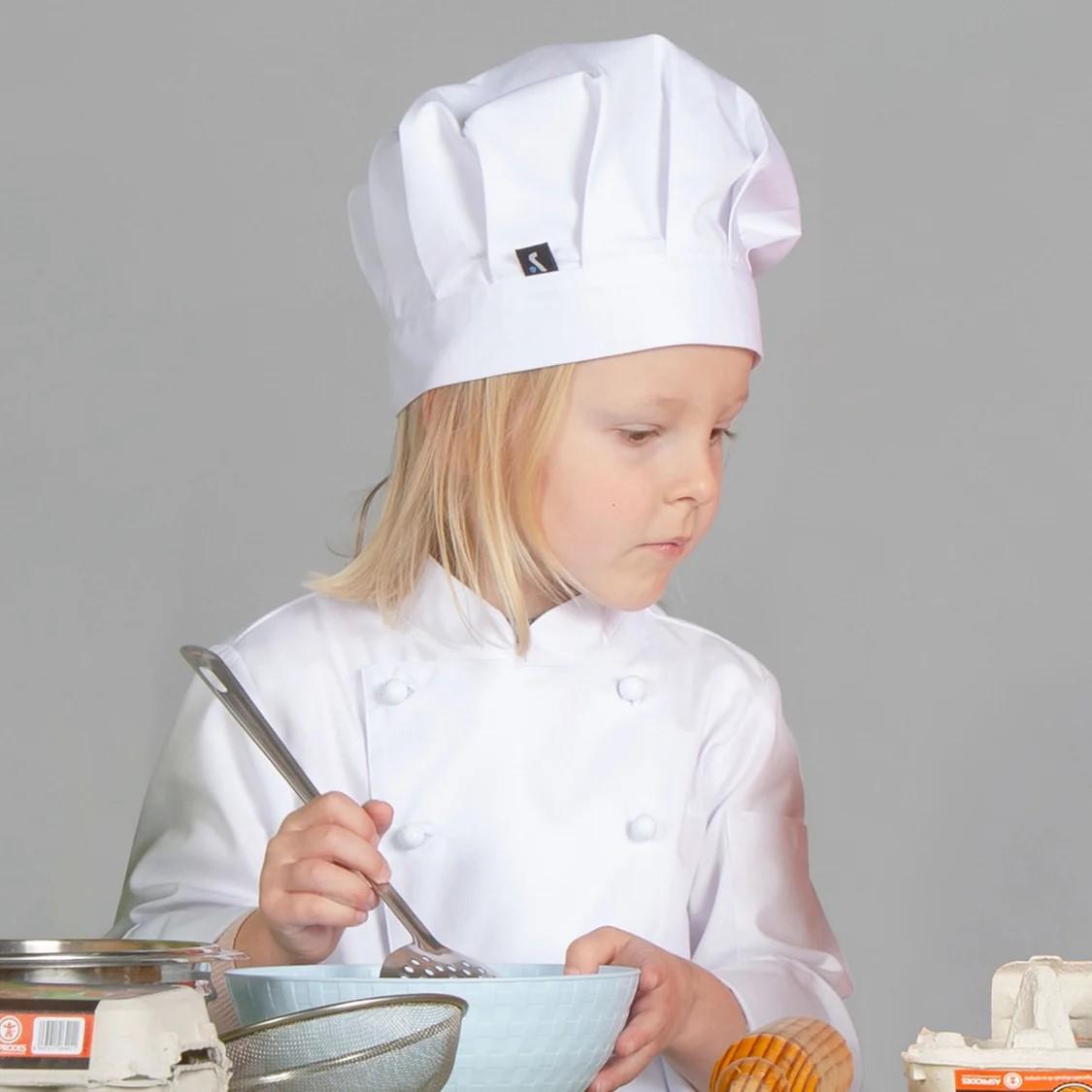 Gorro Chef Niño Blanco