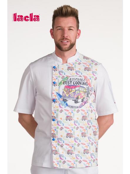 Chaqueta chef estampado playero [0]