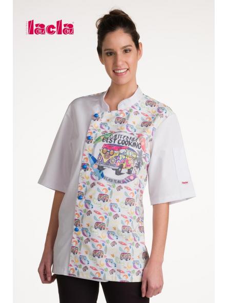 Chaqueta chef estampado playero [3]