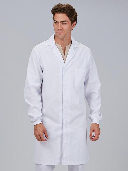 bata unisex con puño acrílico