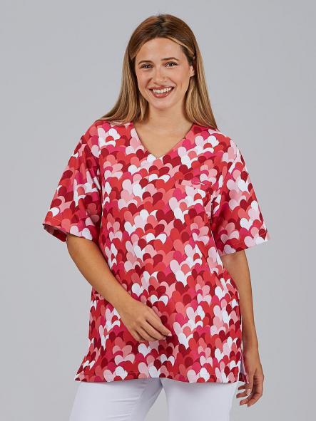 Blusa Unisex Cuore Agatha rojo