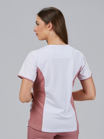 Blusa Mujer Escote Pico Combinada M/C CLEO [1]