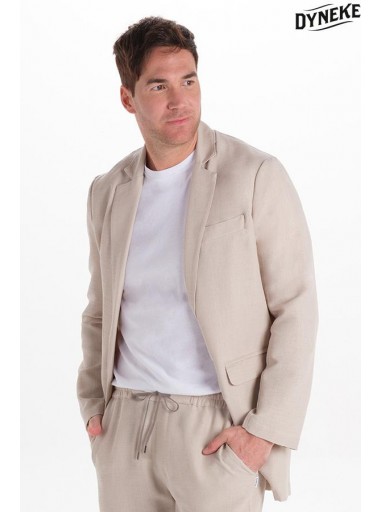 Chaqueta levita hombre beig