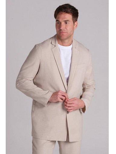 Chaqueta levita hombre beig [3]