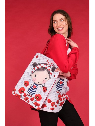 Bata Niña Amapola+bolso de regalo