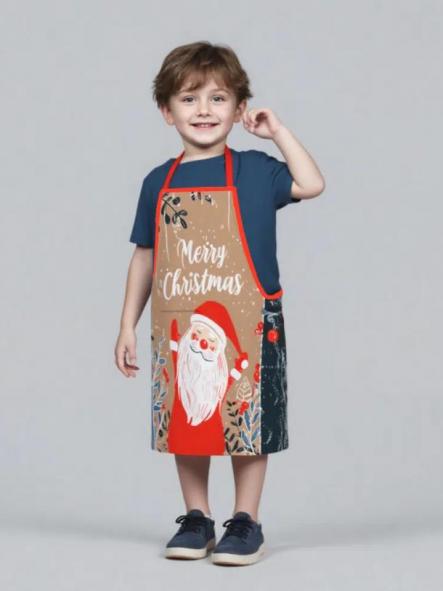 Delantal «Merry Christmas» infantil [0]