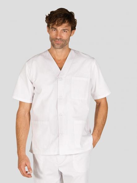 Blusa Sanitario Unisex Pico Botones [0]