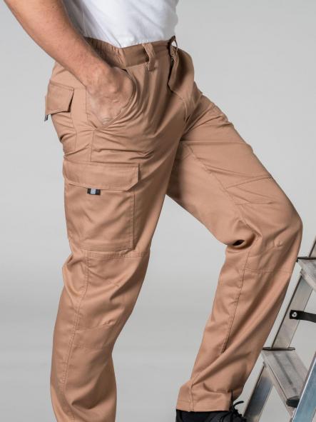 Pantalón unisex multibolsillos elástico Arce