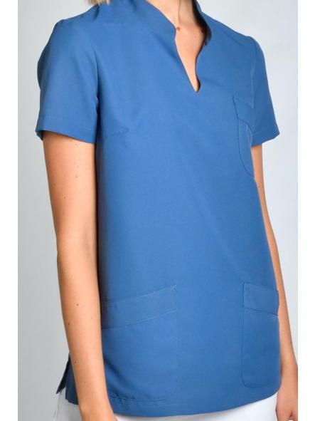 Casaca azul cuello mao [2]