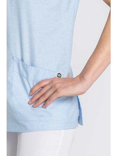 Casaca celeste cuello mao [2]