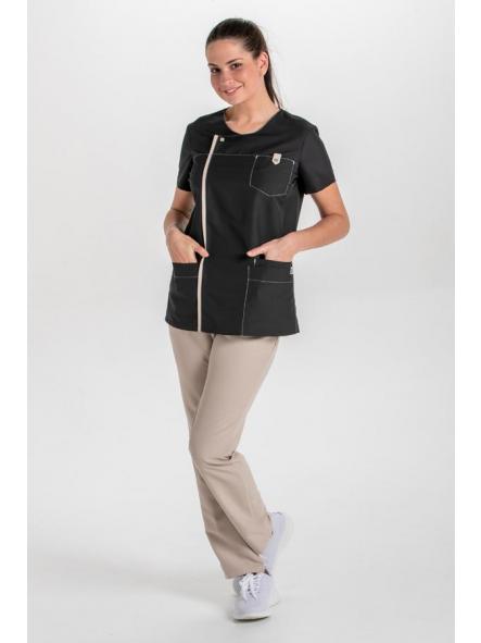 Casaca tapeta mujer sanidad negra [1]