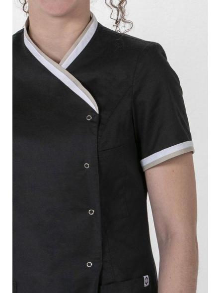 Chaqueta negra cuello y mangas vivo [2]