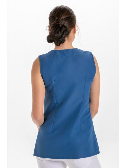 Casaca s/mangas diagonal microfibra azul [1]