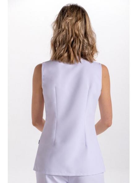 Casaca s/mangas diagonal microfibra blanca [1]