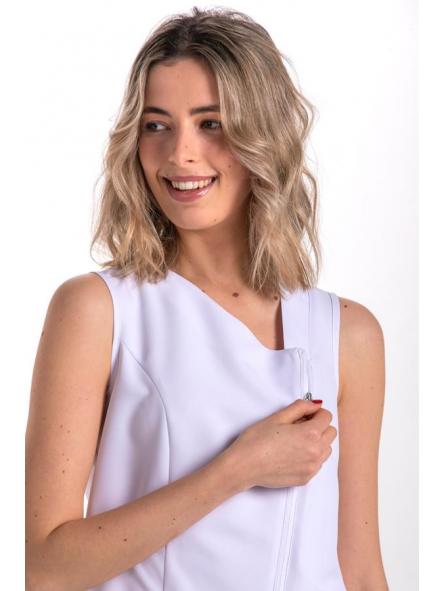 Casaca s/mangas diagonal microfibra blanca [2]