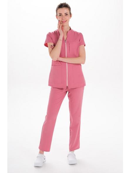 Chaqueta mujer m/c rosa elástica [3]