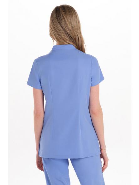 Chaqueta mujer m/c azul elástica [1]
