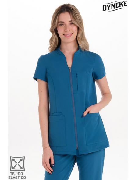 Chaqueta mujer m/c verde petróleo elástica [0]