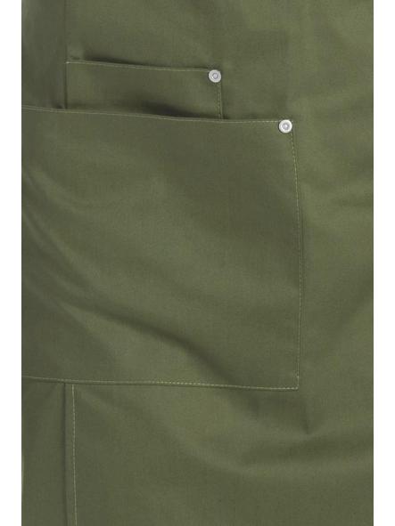 Delantal peto unisex bolsillos verde militar [3]