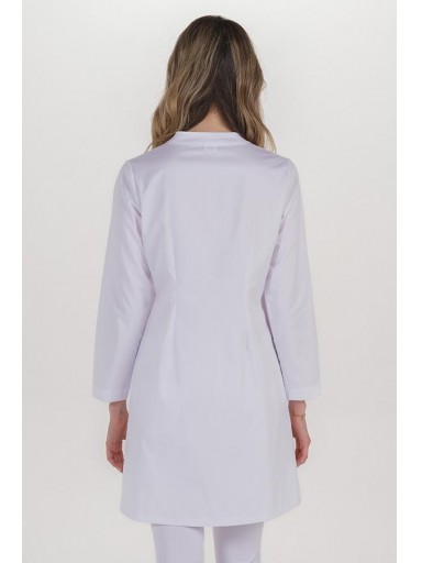Bata larga mujer botón transparente [2]