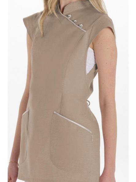 Estola beig con vivos de raso [1]