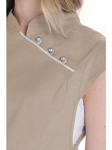 Estola beig con vivos de raso [3]