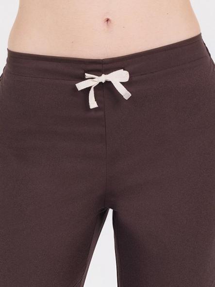 Pantalón marrón elástico acampanado [2]