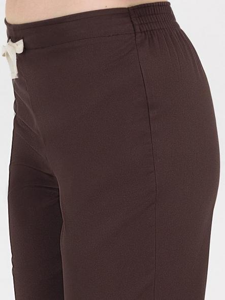 Pantalón marrón elástico acampanado [3]