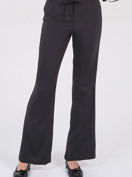 Pantalón negro elástico acampanado