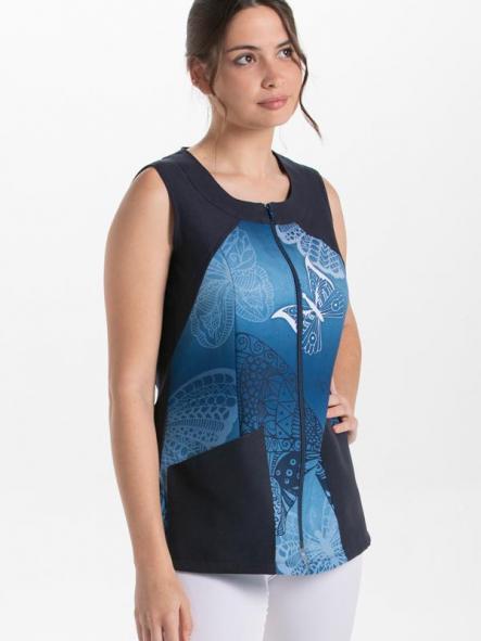 Chaqueta s/m estampado mariposa