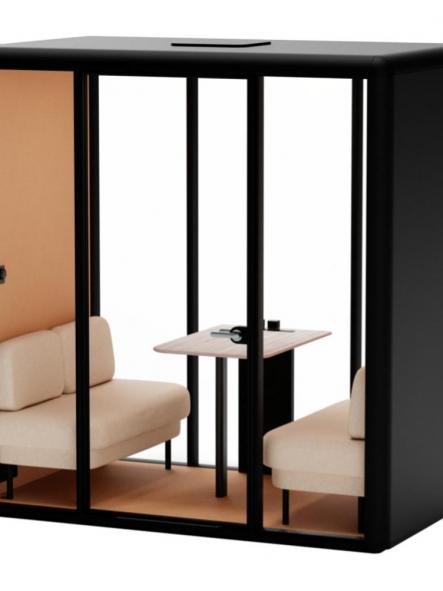 Cabina de reuniones grupales insonorizada [0]