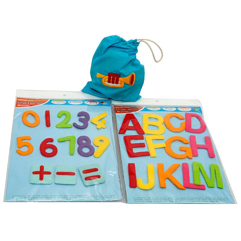 Pack letras, números y música para tapiz pared- 30 pcs