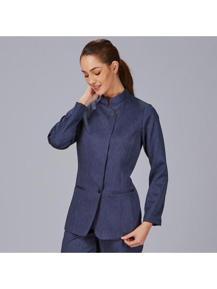 Chaqueta Mujer Cuello Mao Campos [1]