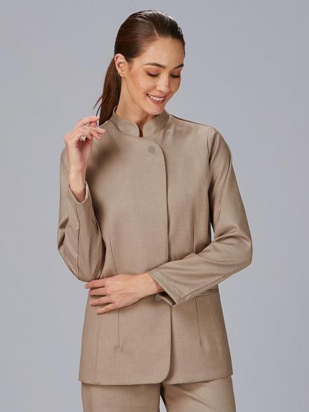 Chaqueta Mujer Cuello Mao Campos