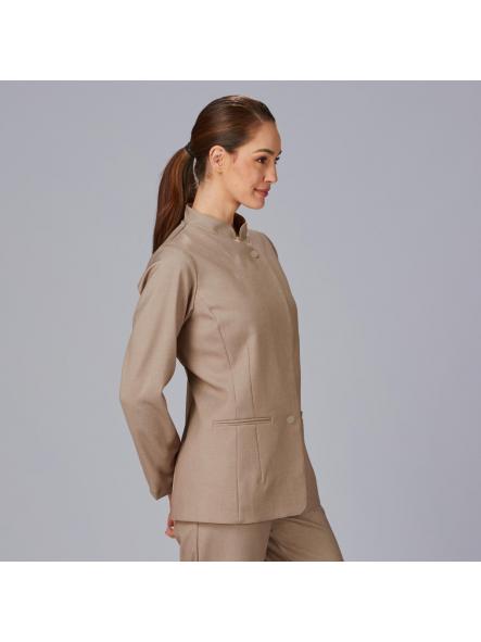 Chaqueta Mujer Cuello Mao Campos [2]