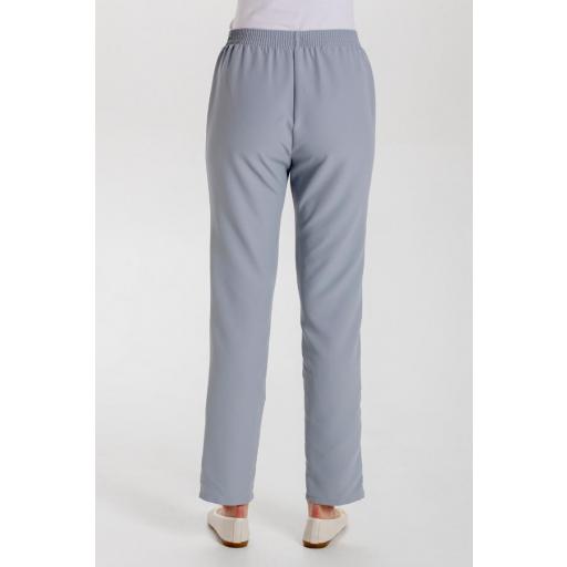 Pantalón goma gris con bolsillos [1]