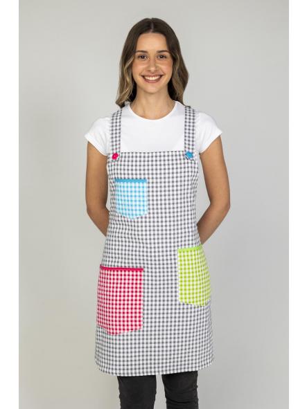 Estola cuadros multicolor [0]