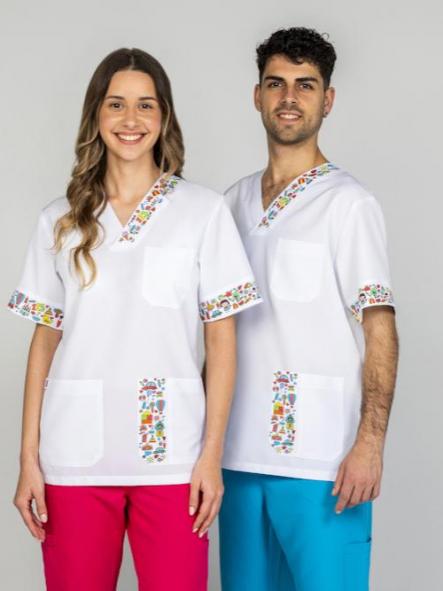 Casaca unisex manga corta «colorines» [0]