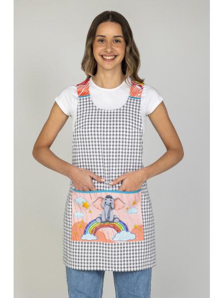 Estola espalda cruzada elefante