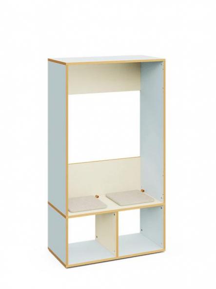 Banco escolar con almacenaje y estructura Bunko [3]