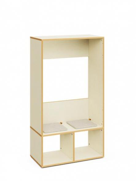 Banco escolar con almacenaje y estructura Bunko [4]