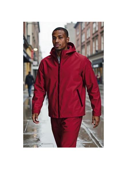 Chaqueta impermeable con capucha