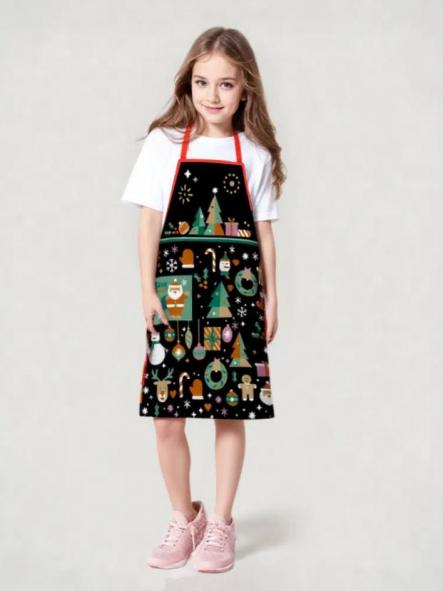 Delantal «Adornos Navideños» infantil [0]