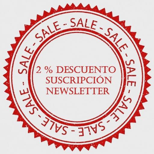 2 % descuento suscripción newsletter