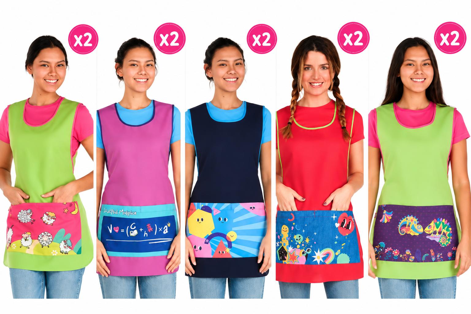 Pack de 10 estolas (2 de cada modelo)