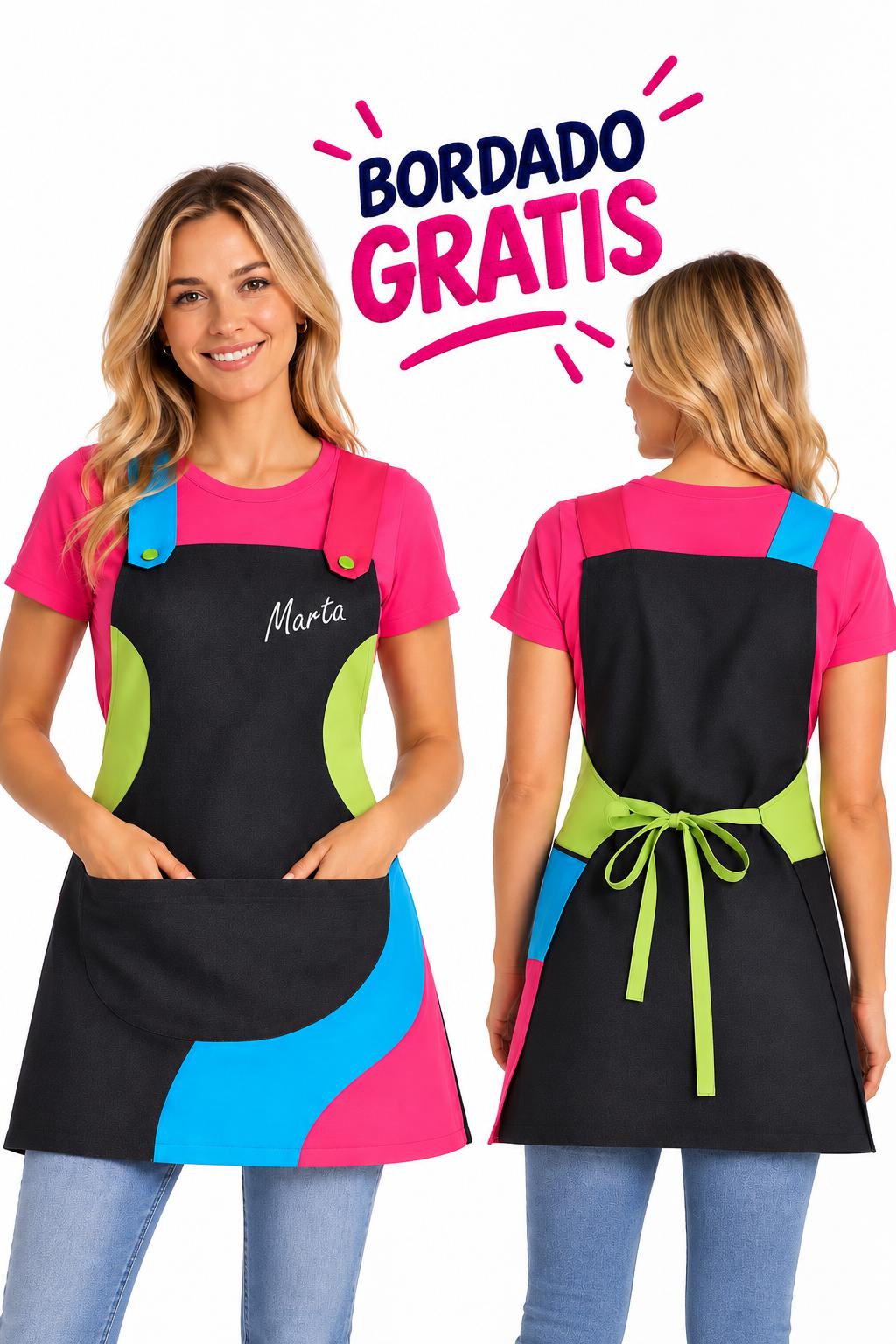 Estola Tejana Multicolor + bordado gratis